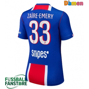 Paris Saint-Germain Warren Zaire-Emery #33 Replik Heimtrikot Damen 2026-27 Kurzarm